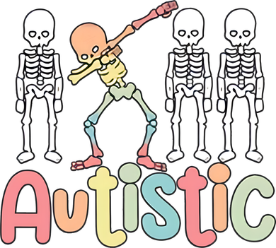 Autistic Pride Skeleton Neurodiversity Autism Proud Autism Awareness Women's Sweatshirt