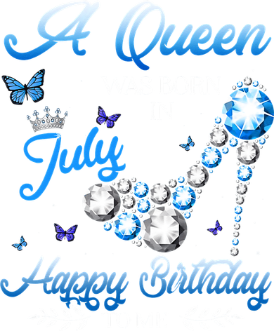 A Queen Was Born In July Happy Birthday To Me Kids Sweatshirt