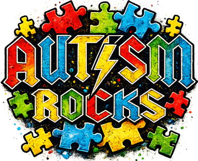 Autism Rocks Button