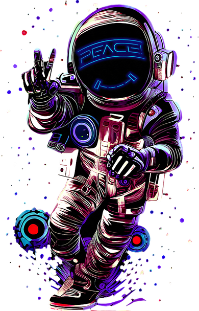 Astronaut Rave Edm Techno Festival Psytrance Dubstep Women's Hoodie