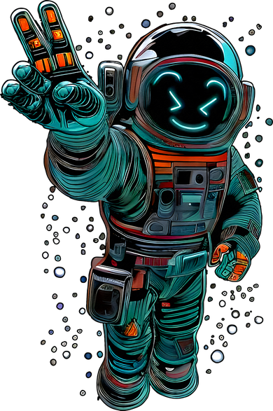 Astronaut Rave Edm Techno Festival Psytrance Women's Hoodie