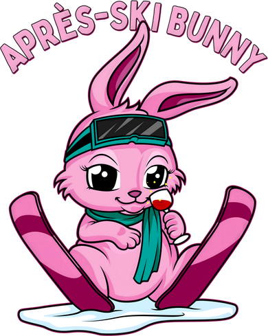 Apres Ski Bunny Ing Wine Funny Skiing Pink Rabbit Party Funny Gift Kids T-Shirt