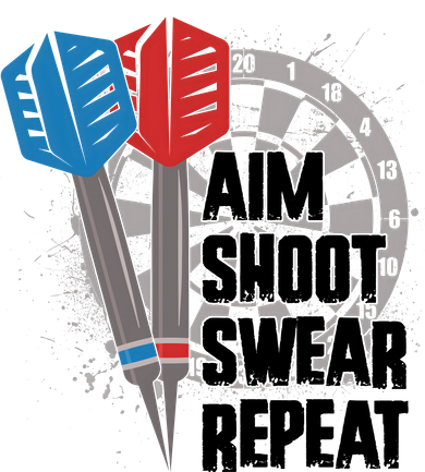 Aim Shoot Swear Repeat Dart Game Women's T-Shirt