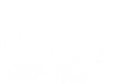 A Threesome Every Weekend Sport Marathon Triathlon Women's V-Neck T-Shirt