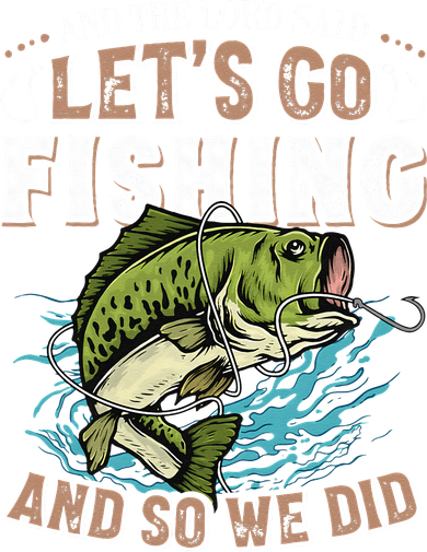 And The Lord Said Lets Go Fishing Humor Christian Fishing Coffee Mug