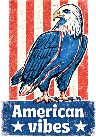 American Vibes USA Vintage Patriotic Eagle Tank Top