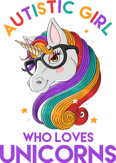 Autistic Who Loves Unicorns Golf Towel
