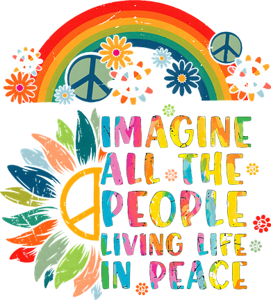 All You Need Is Love Tie Dye Peace Sign For Women 60s Women's T-Shirt