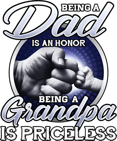 Being A Dad Is An Honor Being A Grandpa Is Priceless Kids T-Shirt