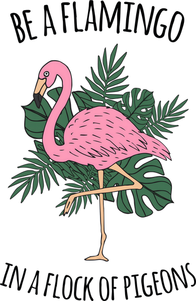 Be A Flamingo In A Flock Of Pigeons Women's T-Shirt