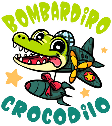 Brainrot Bombardiro Crocodilo Button
