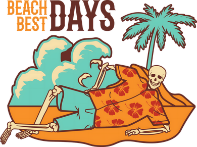 Best Beach Days Skeleton Summer Vibe Backpack