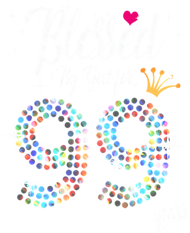 Blessed By God For 99 Years 99th Birthday Anniversary Coaster