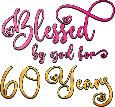 Blessed By God For 60 Years Old Wo 60th Birthday Women's Hoodie