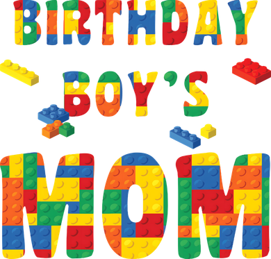 Building Block Mom Of Birthday Boy Magnet