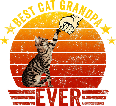 Best Cat Grandpa Ever Funny Fist Bump Gesture Vintage Style Tumbler