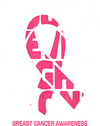 Breast Cancer Nobody Fights Alone Breast Cancer Awareness Women's Long Sleeve Shirt