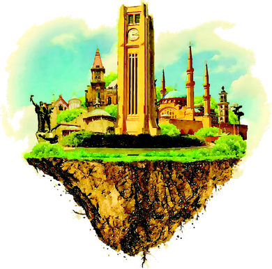 Beirut City On Floating Land Kids T-Shirt