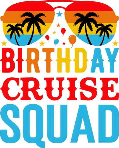 Birthday Cruise Squad Bucket Hat