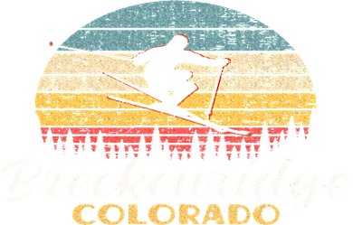 Breckenridge Colorado Skiing Retro Mountain Ski Vacation Kids Long Sleeve Shirt