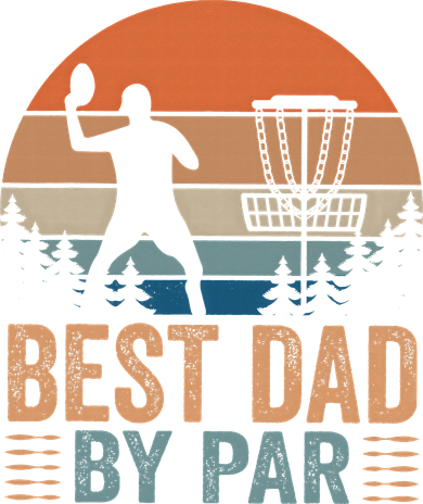 Best Dad By Par Disc Golf Dad Frisbee Golf Dad Father Gift Mousepad