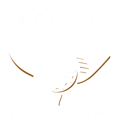 Best Dad by Par Funny Golf Player Father's Day Golf Towel
