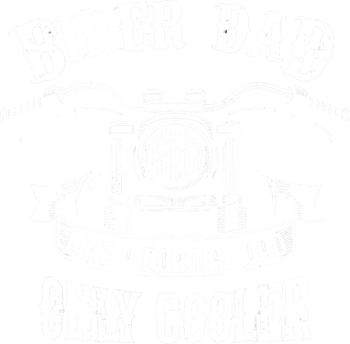 Biker Dad Motorcycle Father's Day Design for Fathers 11oz C Handle Ceramic Mug