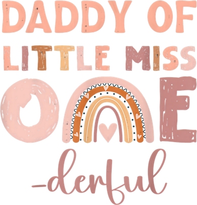 Boho Daddy Of Miss Onederful 1st Birthday Girl Cute Baby Bodysuit