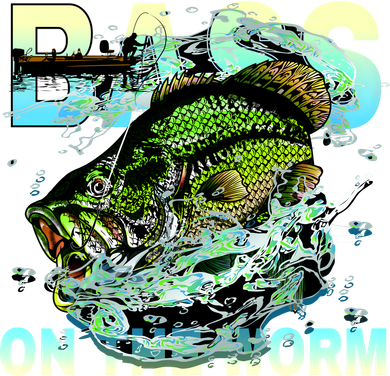 Bass Fishing On The Storm Backpack