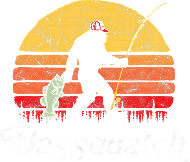 Bigfoot Fishing Shirt Funny Retro Sasquatch Dad Women's Sweatshirt