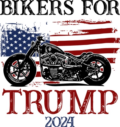 Bikers For Trump 2024 American Flag Vintage Doggie Tank