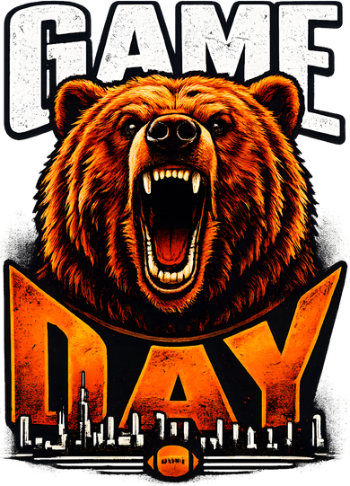 Bear Game Day Football Fan Vintage Bucket Hat