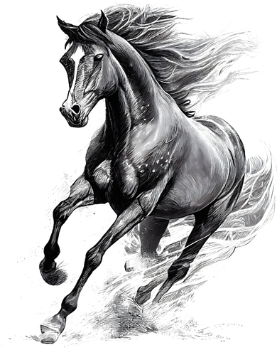 Beautiful Horse Graphic funny Horse Lover Women's T-Shirt