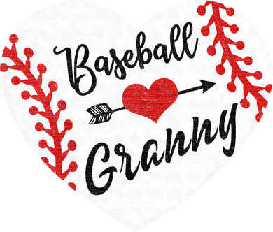 Baseball Heart Granny Grandma Mother's Day Gift Women's Long Sleeve Shirt