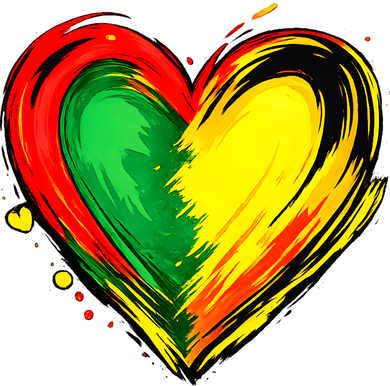 Black History Month Colorful Heart Love African American Hat