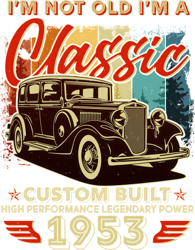 Birthday I'm Not Old I'm 1953 A Classic Custom Built Tumbler