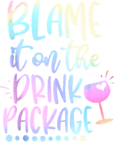 Blame It On The Drink Package Cruise Alcohol Wine Lover Toddler T-Shirt
