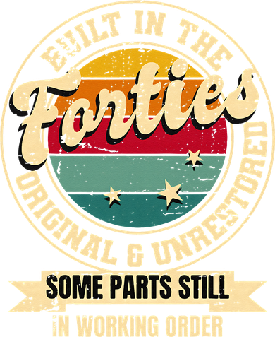 Built In The Forties Original Unrestored 40th Birthday 40s Coffee Mug