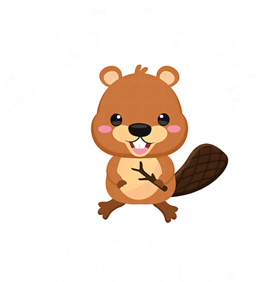 Beaver Lover Respect The Beaver Kids Sweatshirt