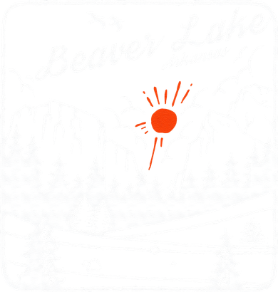 Beaver Lake Souvenir Fishing Vintage AR Map Gifts Arkansas Santa Hat