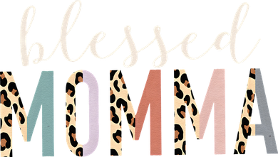 Blessed Momma Cute Leopard Print Doggie Tank
