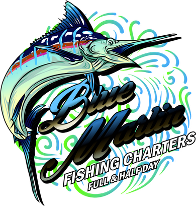 Blue Marlin Fishing Charters Kids T-Shirt