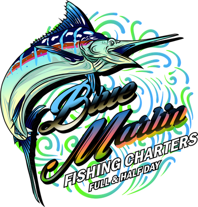 Blue Marlins Fishing Charter Baby Bodysuit