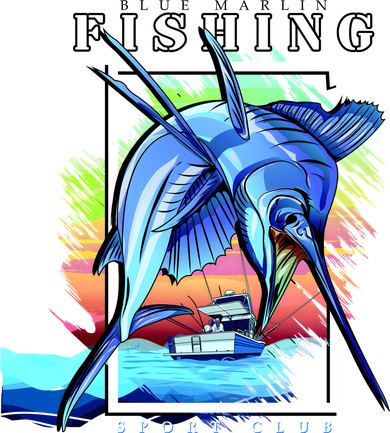 Blue Marlin Fishing Club Kids Sweatshirt