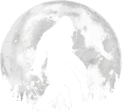 Bigfoot Night Stroll! Cool Full Moon Night & Trees Sasquatch Apron