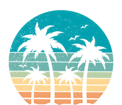 Bring On The Sunshine Retro Sunset Button