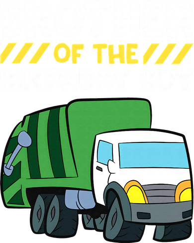 Brother Of The Birthday Garbage Truck Birthday Party Kids T-Shirt