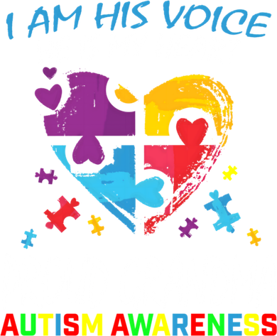 Blue Proud Autism Awareness Grandma Grandson I Am His Voice Cool Gift Tote Bag