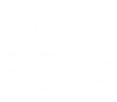 Bass Player Definition Bassist Gift For Musicians Coffee Mug