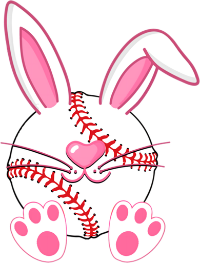 Baseball Player Easter Bunny Ears Easter Day Gift Women's Sweatshirt